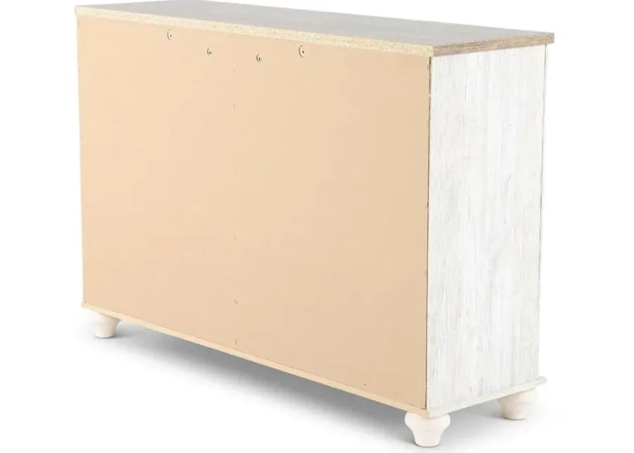 Millhaven Whitewash Youth Dresser