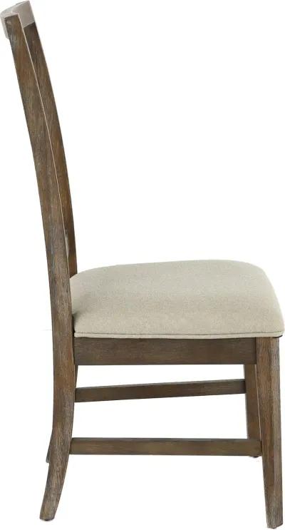 Artisan Prairie Gray Lattice Back Dining Room Chair