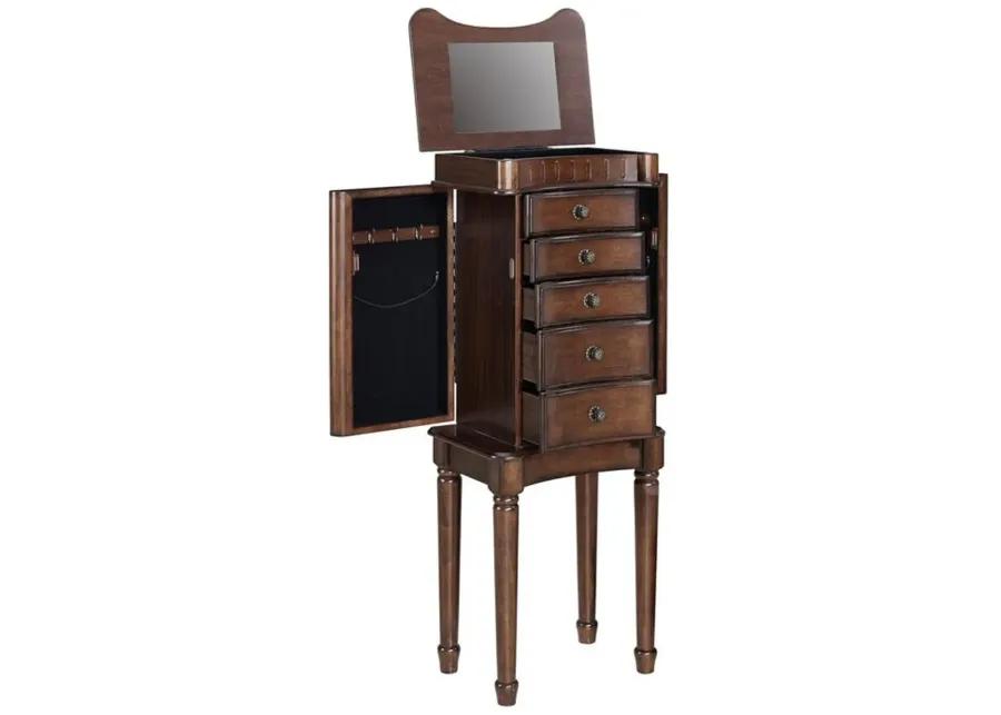 Walnut Jewelry Armoire - Grace