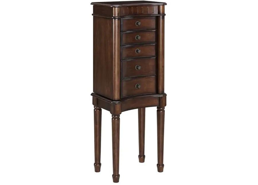 Walnut Jewelry Armoire - Grace