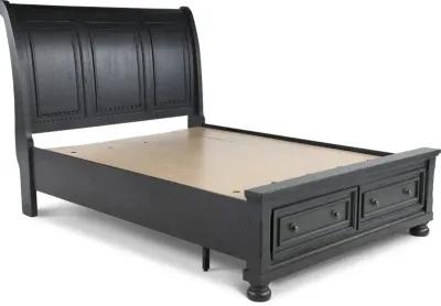 Stella Gray Queen Storage Bed