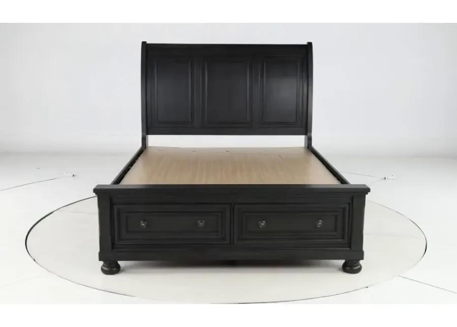 Stella Gray Queen Storage Bed