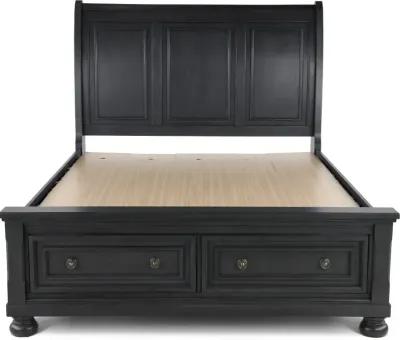 Stella Gray Queen Storage Bed