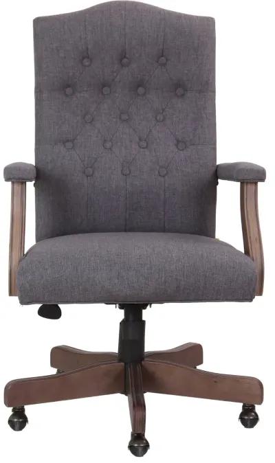 Gray High-Back Executive Swivel Chair