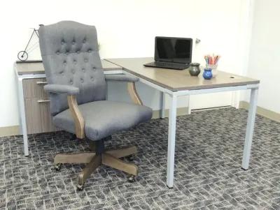 Gray High-Back Executive Swivel Chair