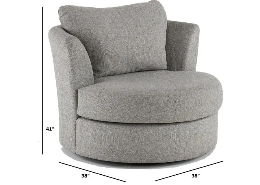 Emerson Slate Gray Swivel Chair