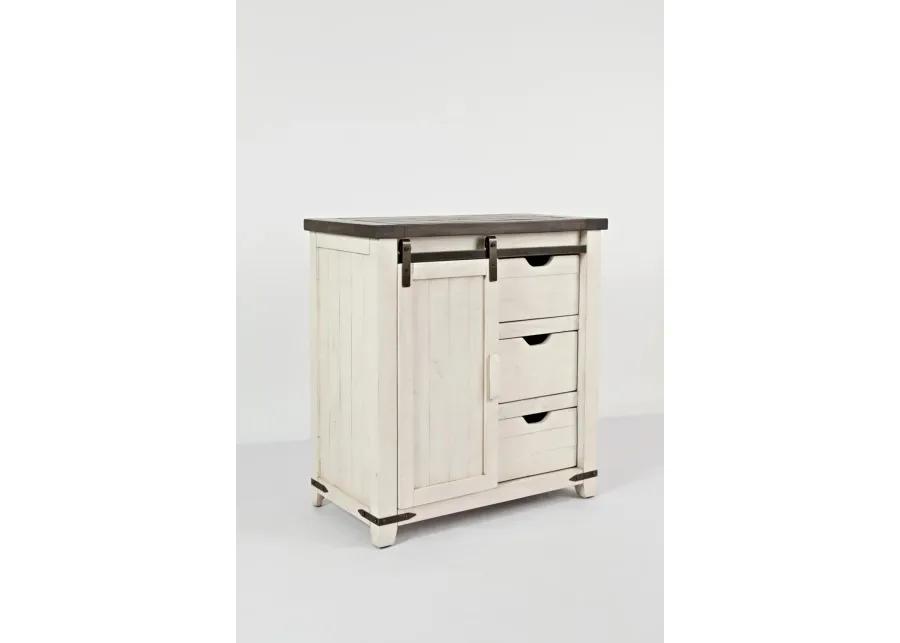 Madison County Vintage White Accent Cabinet