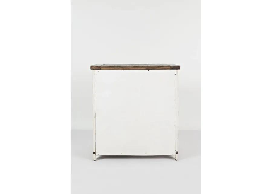 Madison County Vintage White Accent Cabinet