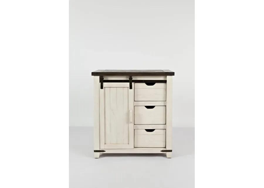 Madison County Vintage White Accent Cabinet