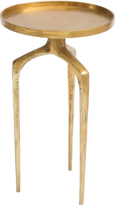 Contemporary Rustic Gold End Tables - Como