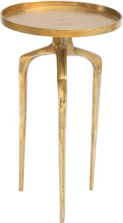 Contemporary Rustic Gold End Tables - Como