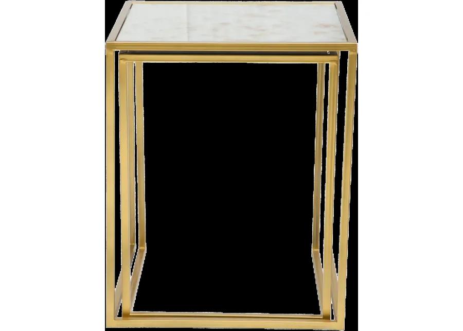 Classic Nesting Brass End Tables - Calais