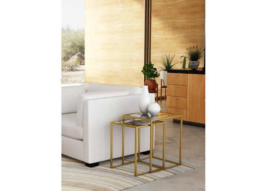 Classic Nesting Brass End Tables - Calais