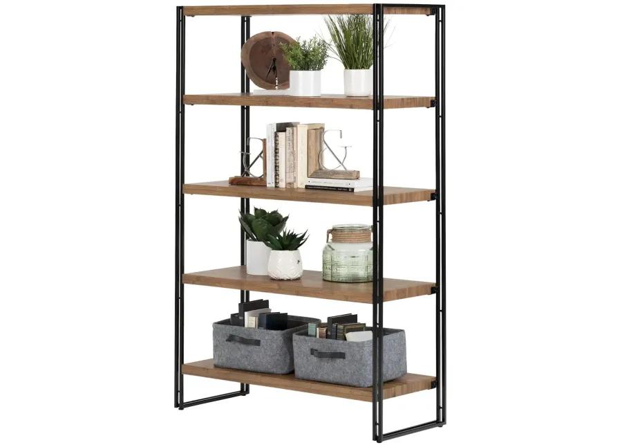 Gimetri Rustic Bamboo Bookshelf - South Shore