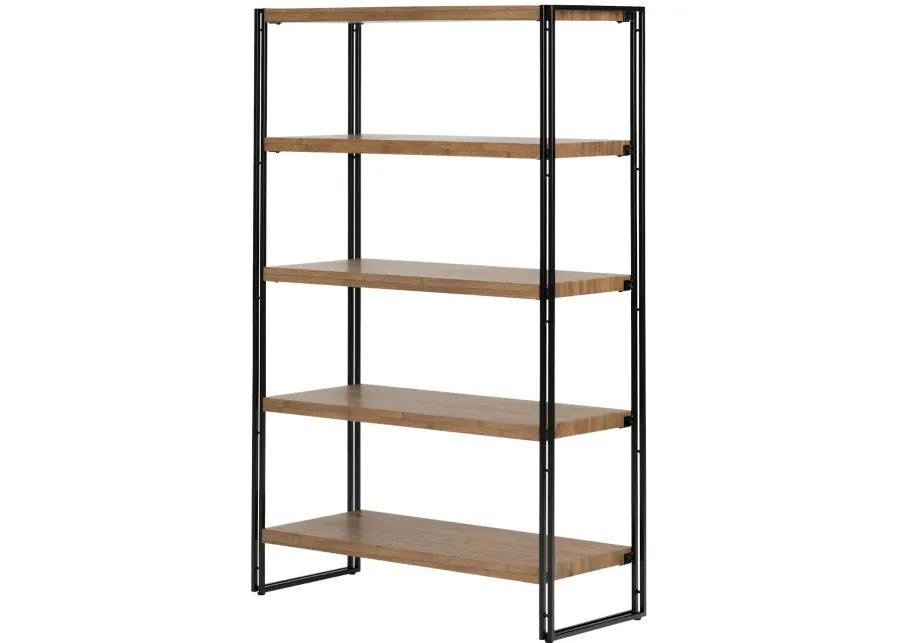 Gimetri Rustic Bamboo Bookshelf - South Shore