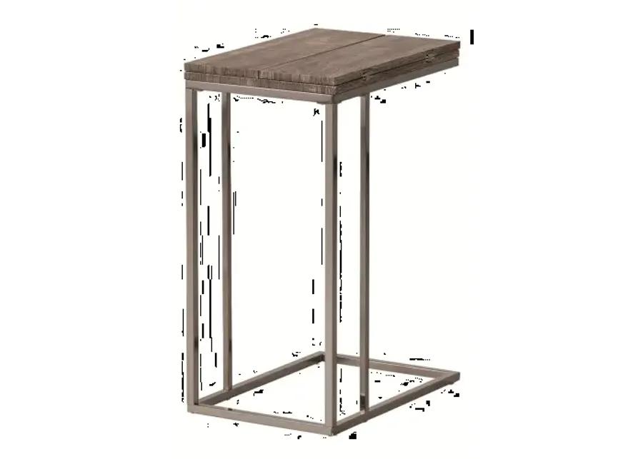 Black Nickel Expandable Accent Table
