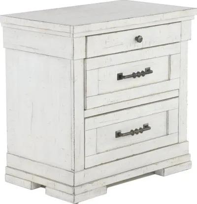 Coming Home Chalk White Nightstand