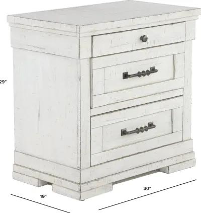 Coming Home Chalk White Nightstand