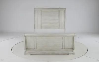 Coming Home Chalk White King Sleigh Bed