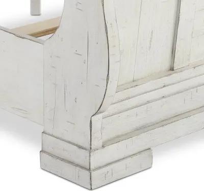 Coming Home Chalk White King Sleigh Bed