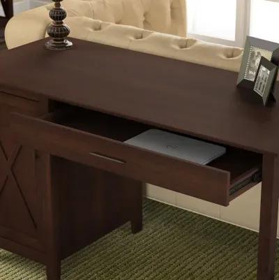 Key West Cherry Brown Casual 54 Inch Office Desk - Bush Furniture