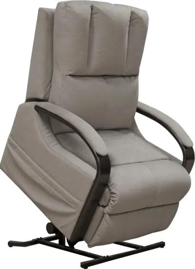 Chandler Aluminum Gray Power Reclining Lift Chair