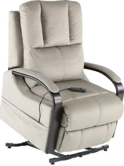 Chandler Aluminum Gray Power Reclining Lift Chair