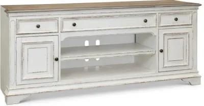 Magnolia Manor Antique White 70" TV Stand