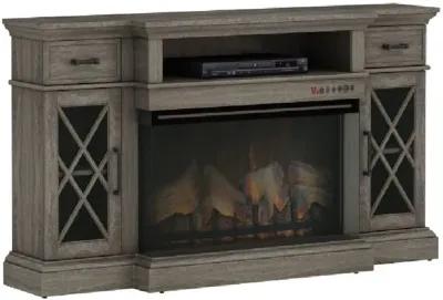 Hamilton Weathered Gray 70" Fireplace TV Stand