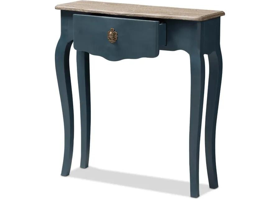 Provincial Blue Spruce Finished Console Table - Mazarine