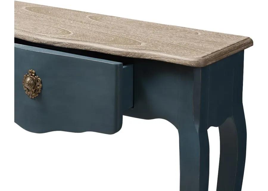 Provincial Blue Spruce Finished Console Table - Mazarine