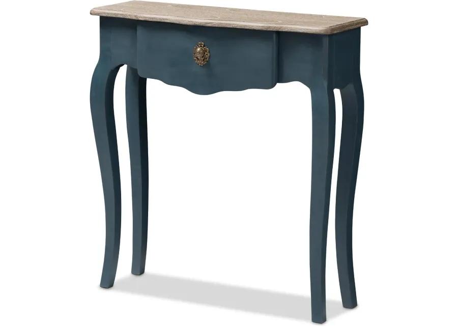 Provincial Blue Spruce Finished Console Table - Mazarine