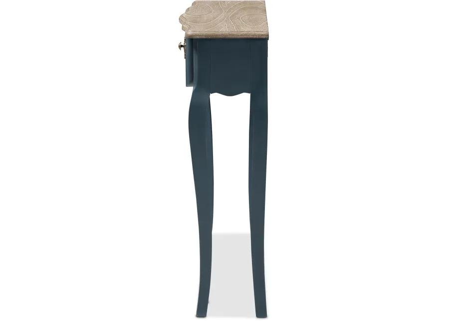 Provincial Blue Spruce Finished Console Table - Mazarine