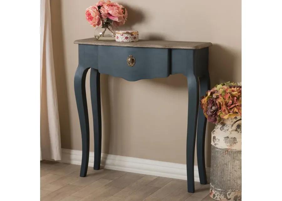 Provincial Blue Spruce Finished Console Table - Mazarine