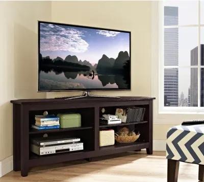 Whitney Espresso 58 Inch Corner TV Stand - Walker Edison