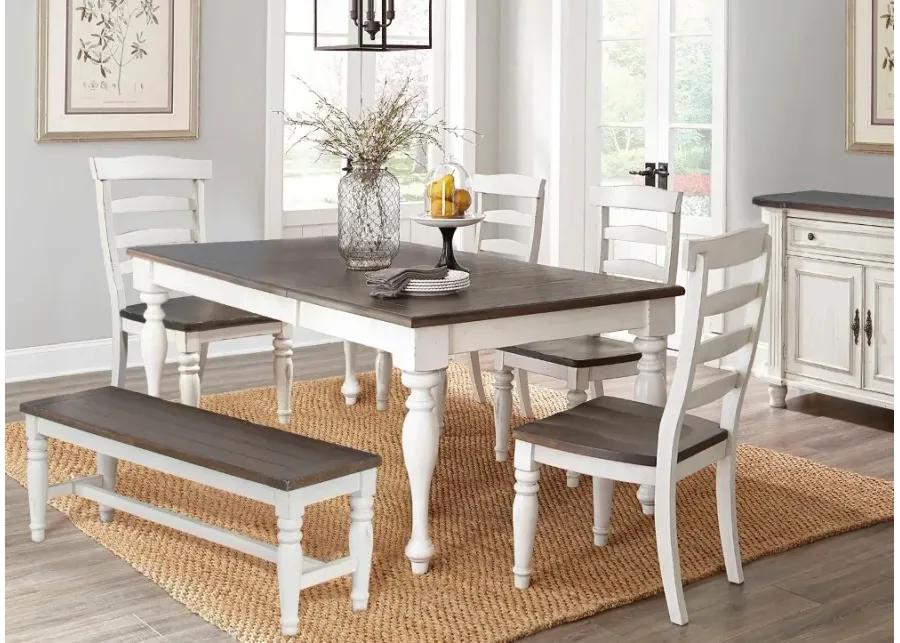 Bourbon County White Two-Tone Dining Chair