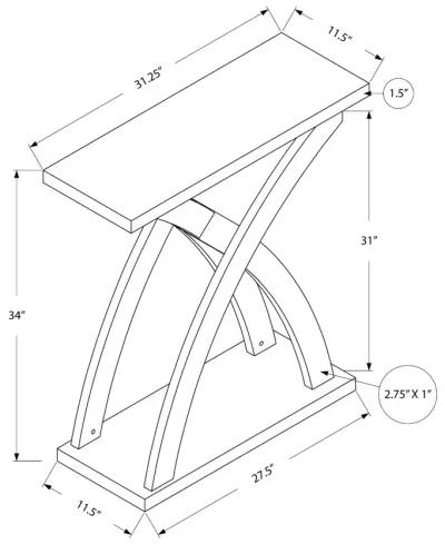 Brown Contemporary Accent Table