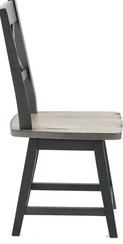 Orlando Sand and Black Swivel Dining Room Chair