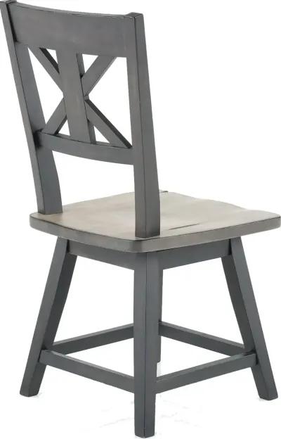 Orlando Sand and Black Swivel Dining Room Chair