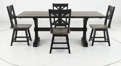 Orlando Sand and Black 5 Piece Dining Set