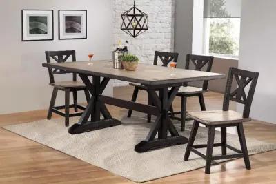 Orlando Sand and Black 5 Piece Dining Set