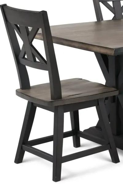 Orlando Sand and Black 5 Piece Dining Set