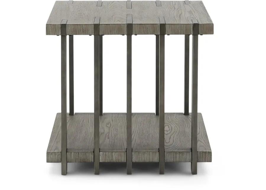 Eldridge Weathered Gray End Table