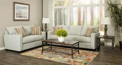 Gavin Sky Gray 7 Piece Living Room Set with Sofa Bed