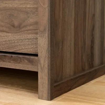 Tao Modern Walnut 5 Drawer Chest - South Shore