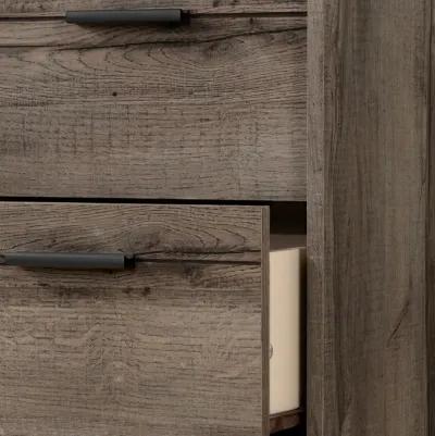 Modern Fall Oak Brown Chest of Drawers - South Shore