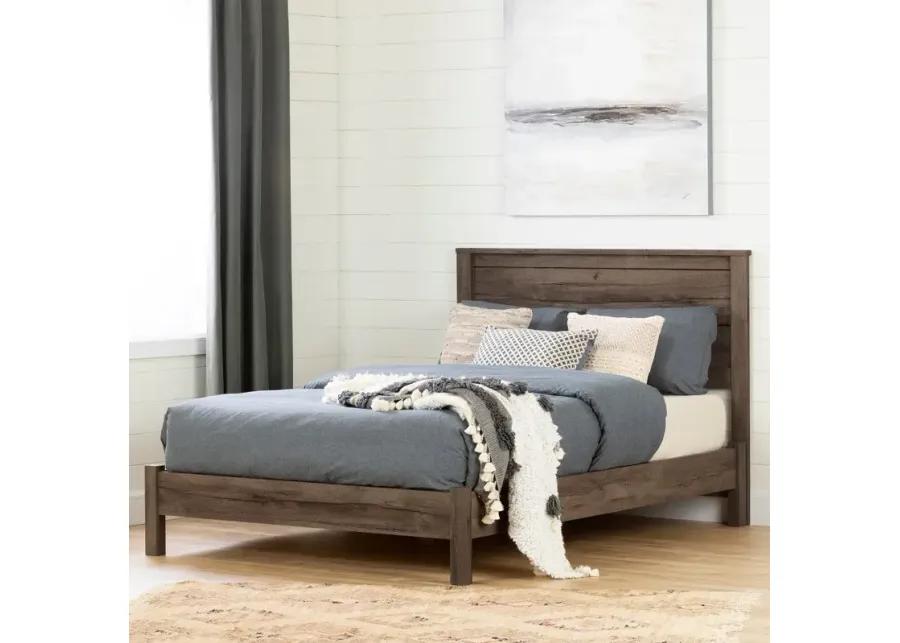 Modern Fall Oak Brown Full Headboard - South Shore