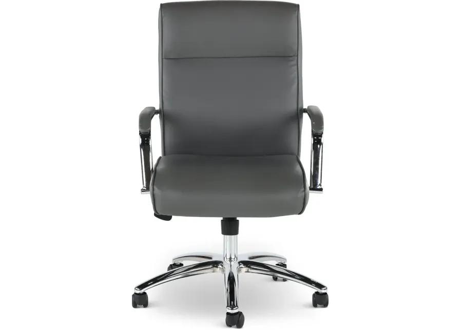 Modern Executive Series Gray CareSoft Vinyl Office Chair