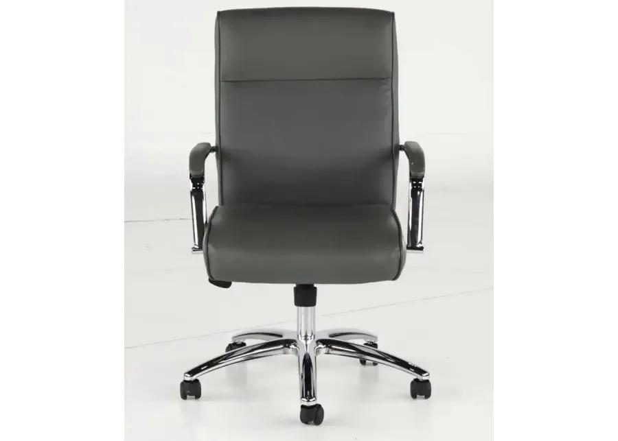 Modern Executive Series Gray CareSoft Vinyl Office Chair