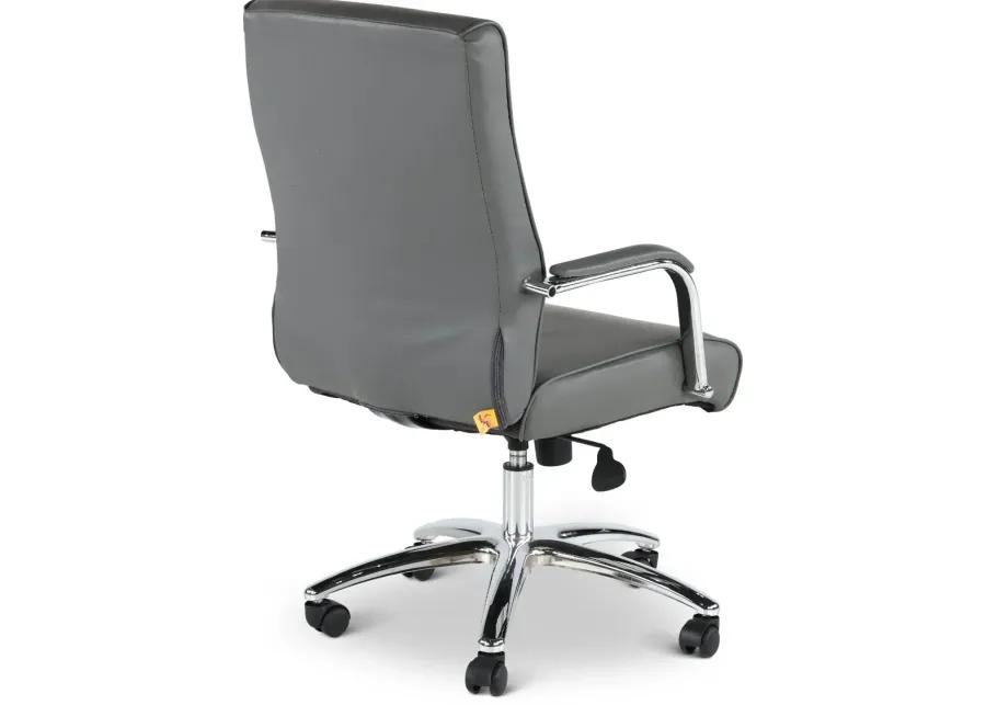 Modern Executive Series Gray CareSoft Vinyl Office Chair